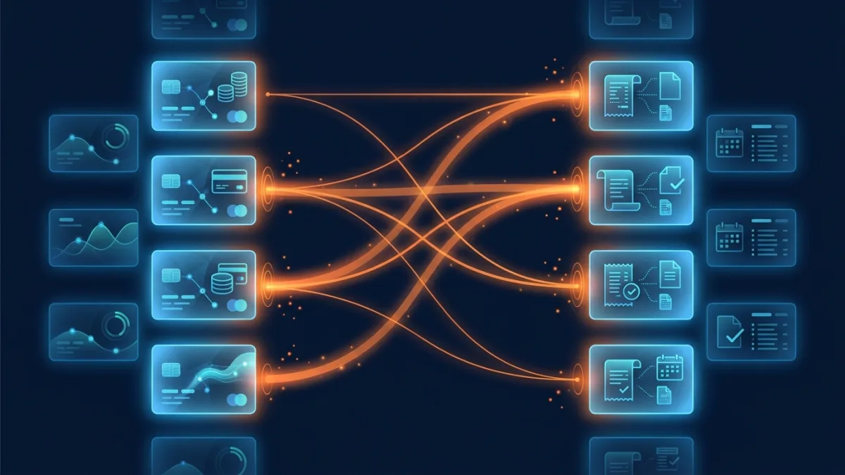 Bank transactions matched to their receipts in the Transaction Manager