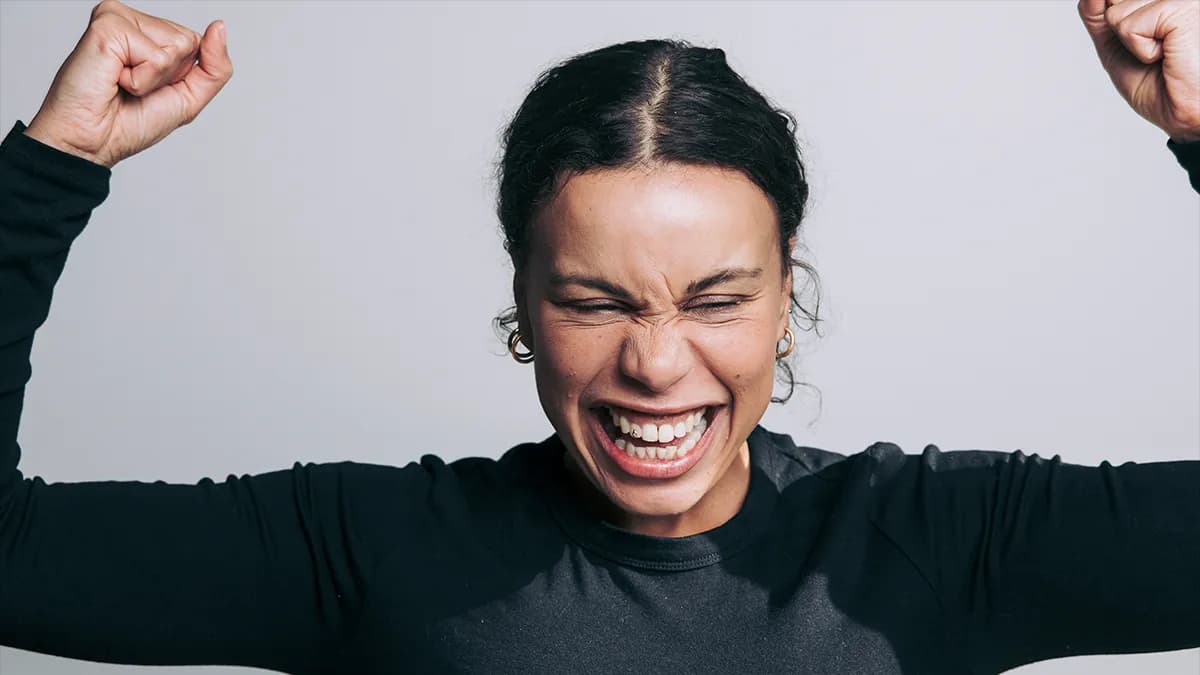 Woman happy after using SparkReceipt