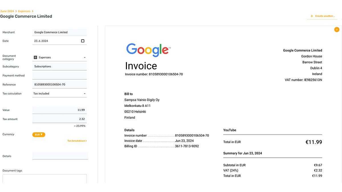 Upload PDF to SparkReceipt
