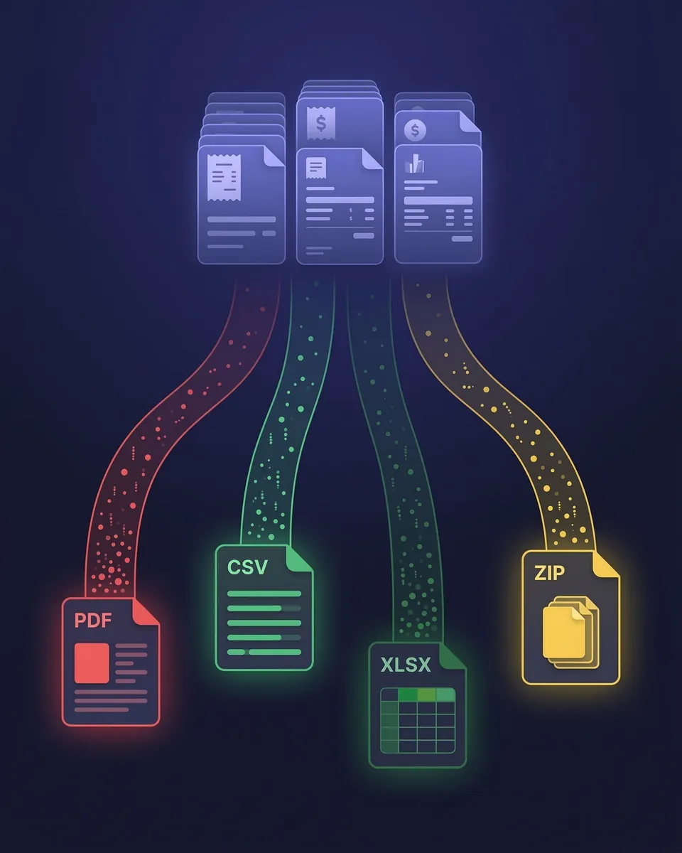 Export your data from SparkReceipt