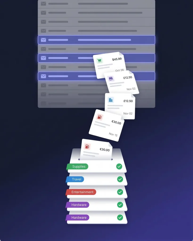 Expenses categorized automatically