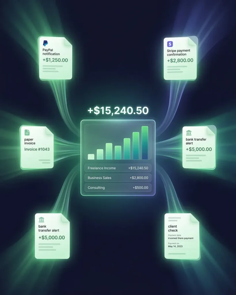 Income tracker app for small business and freelancers