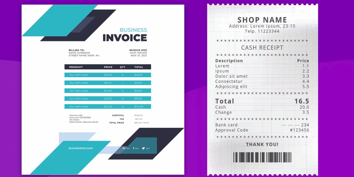 Invoice vs Receipt: What’s the Difference and Why It Matters