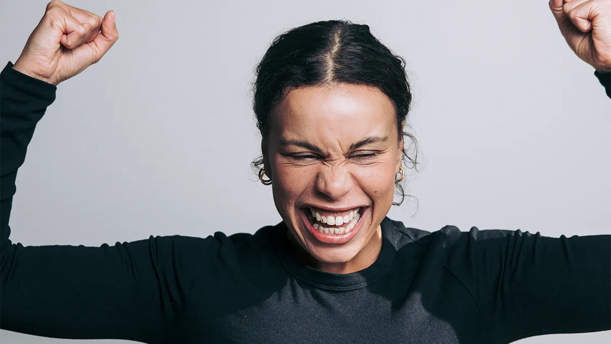 Woman after using SparkReceipt