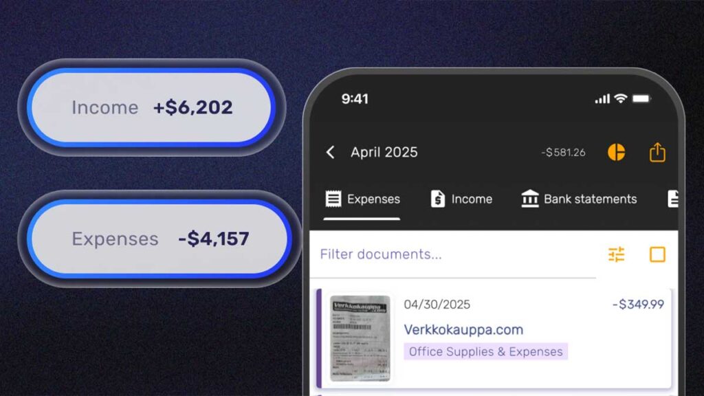 SparkReceipt receipt scanner and tracker for expenses and income