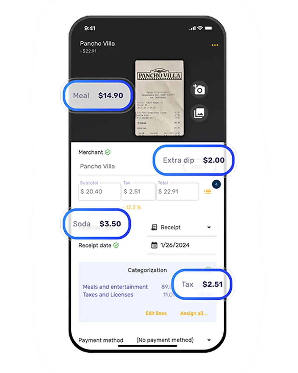Receipt Scanner App with AI