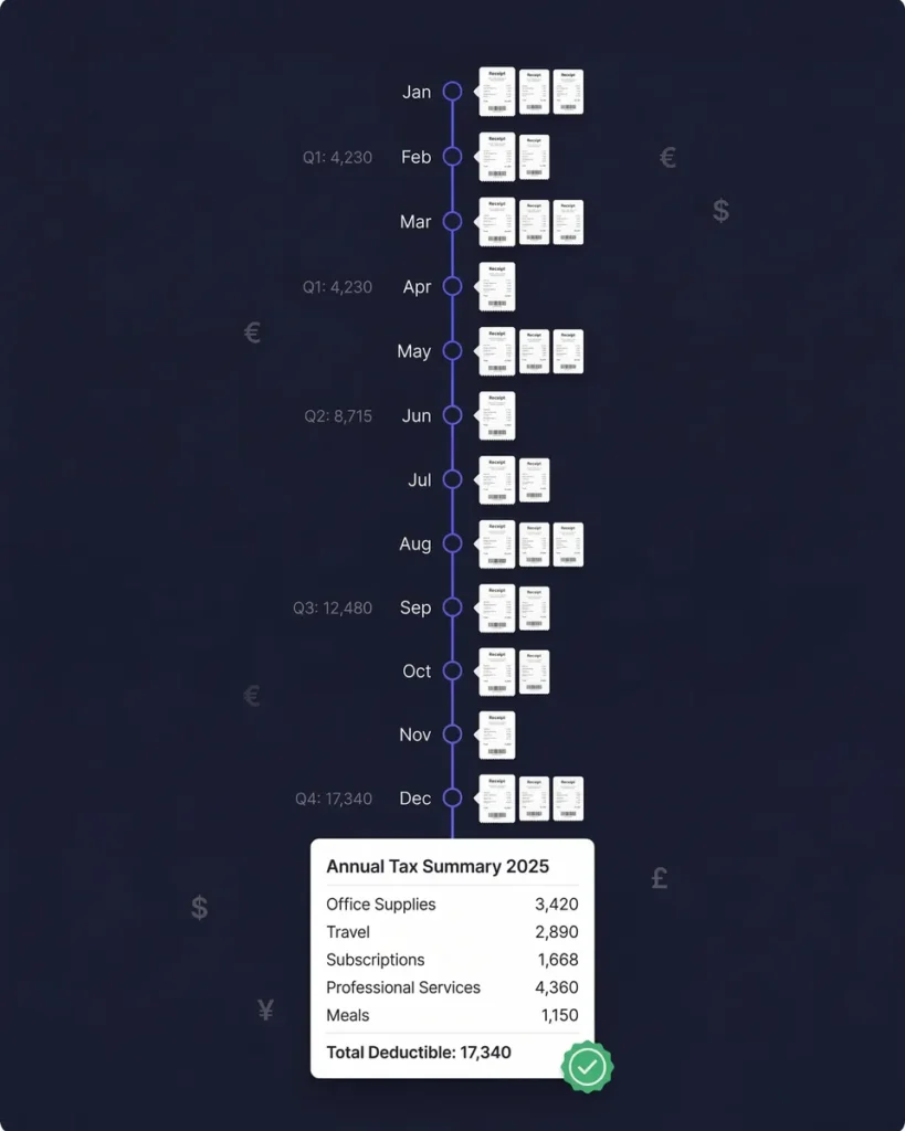 Track all tax deductions